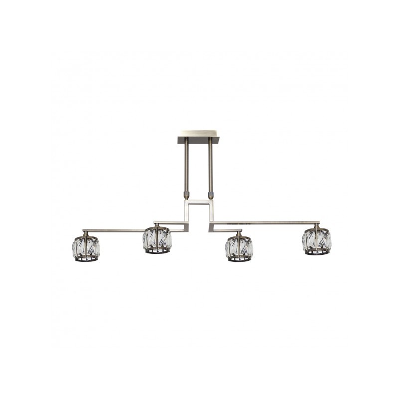 Lámpara Alargos AA cuero 4 x LED G9 Fabrilamp